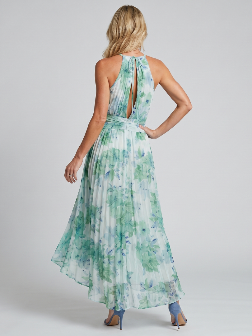 Valentina | Vestido Floral Agua