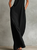Macarena | Vestido largo negro minimalista