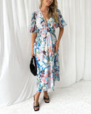 Celine | Abito Femminile con Motivo Floreale
