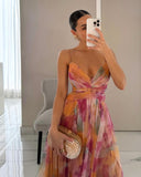 Giselle | Elegante Vestido Largo con Estampado Floral