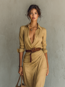 Sofia • Maxi vestido con cinturón