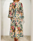 Celine | Abito Femminile con Motivo Floreale