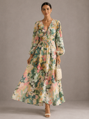 Celine | Abito Femminile con Motivo Floreale