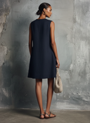 Alba | Vestido Mini Botonadura Dorada