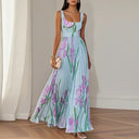 Oriah | Vestido Largo Floral de Corte A