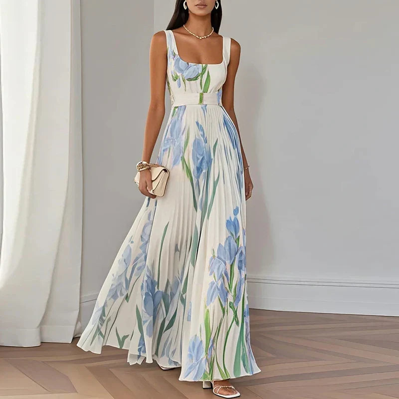 Oriah | Vestido Largo Floral de Corte A