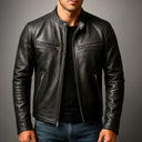 Chaqueta Biker Efecto Piel