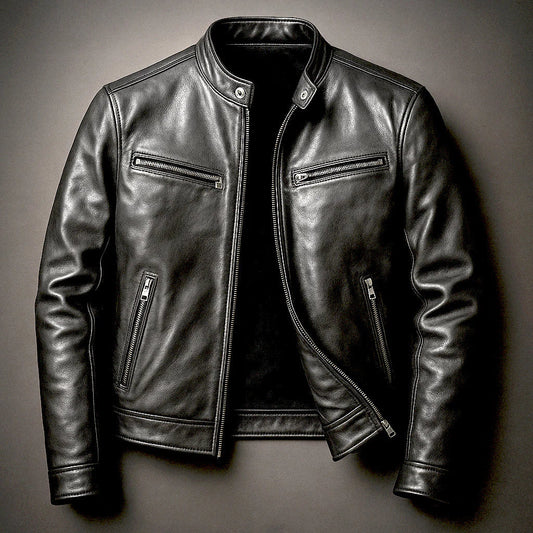Chaqueta Biker Efecto Piel