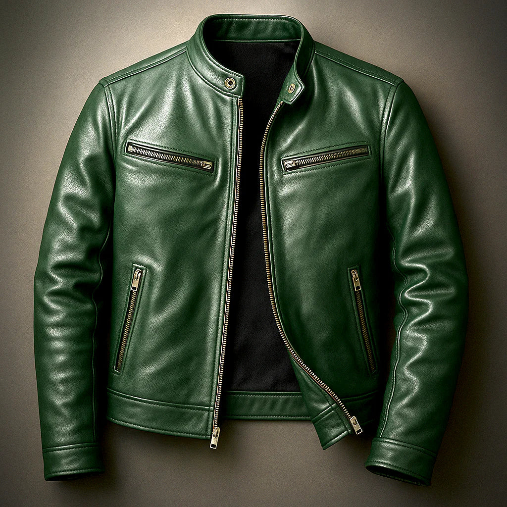 Chaqueta Biker Efecto Piel