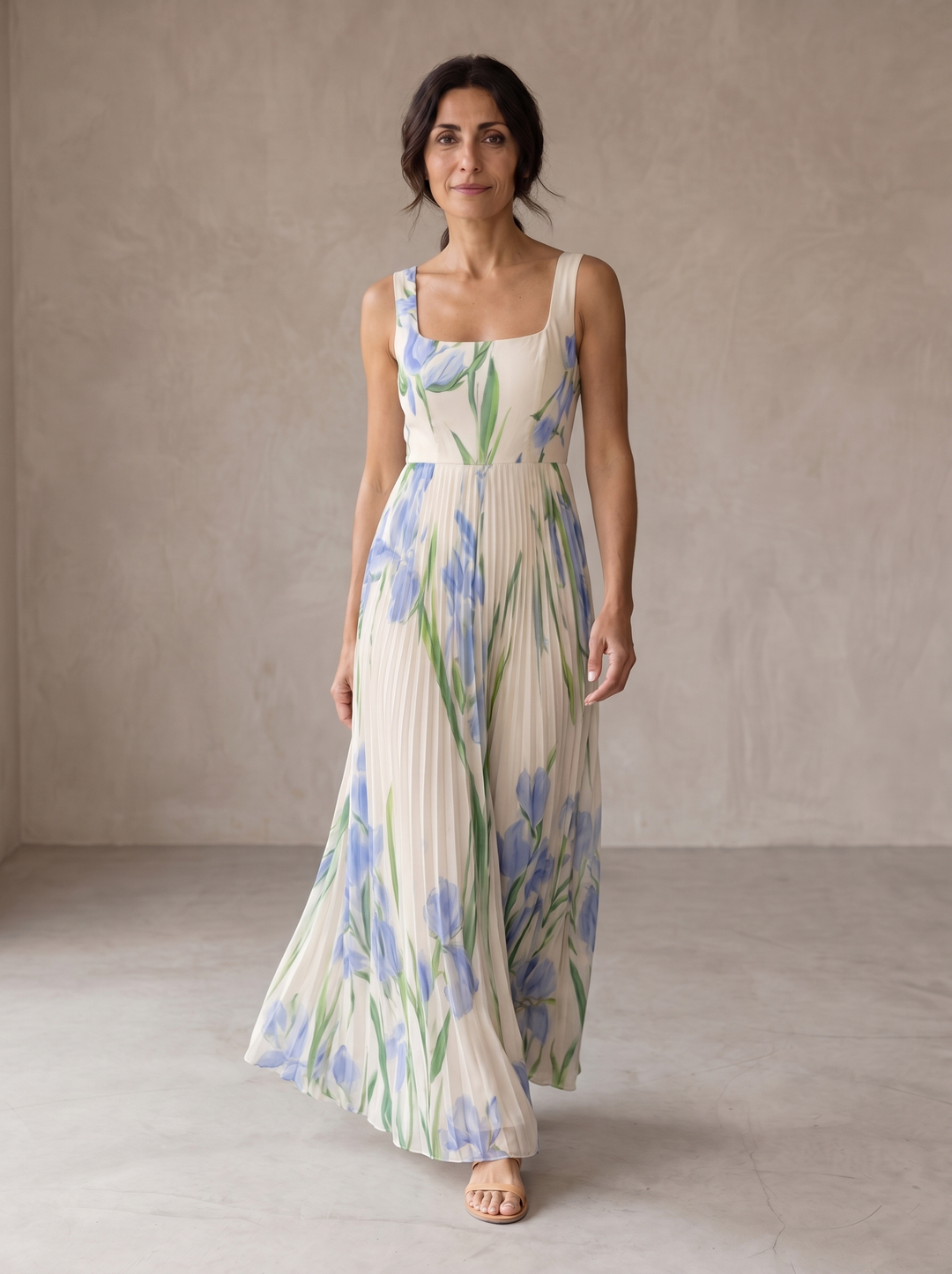 Oriah | Vestido Largo Floral de Corte A
