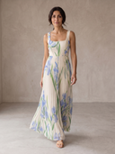 Oriah | Vestido Largo Floral de Corte A