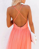 Ginevra | Vestido Largo Coral Radiante