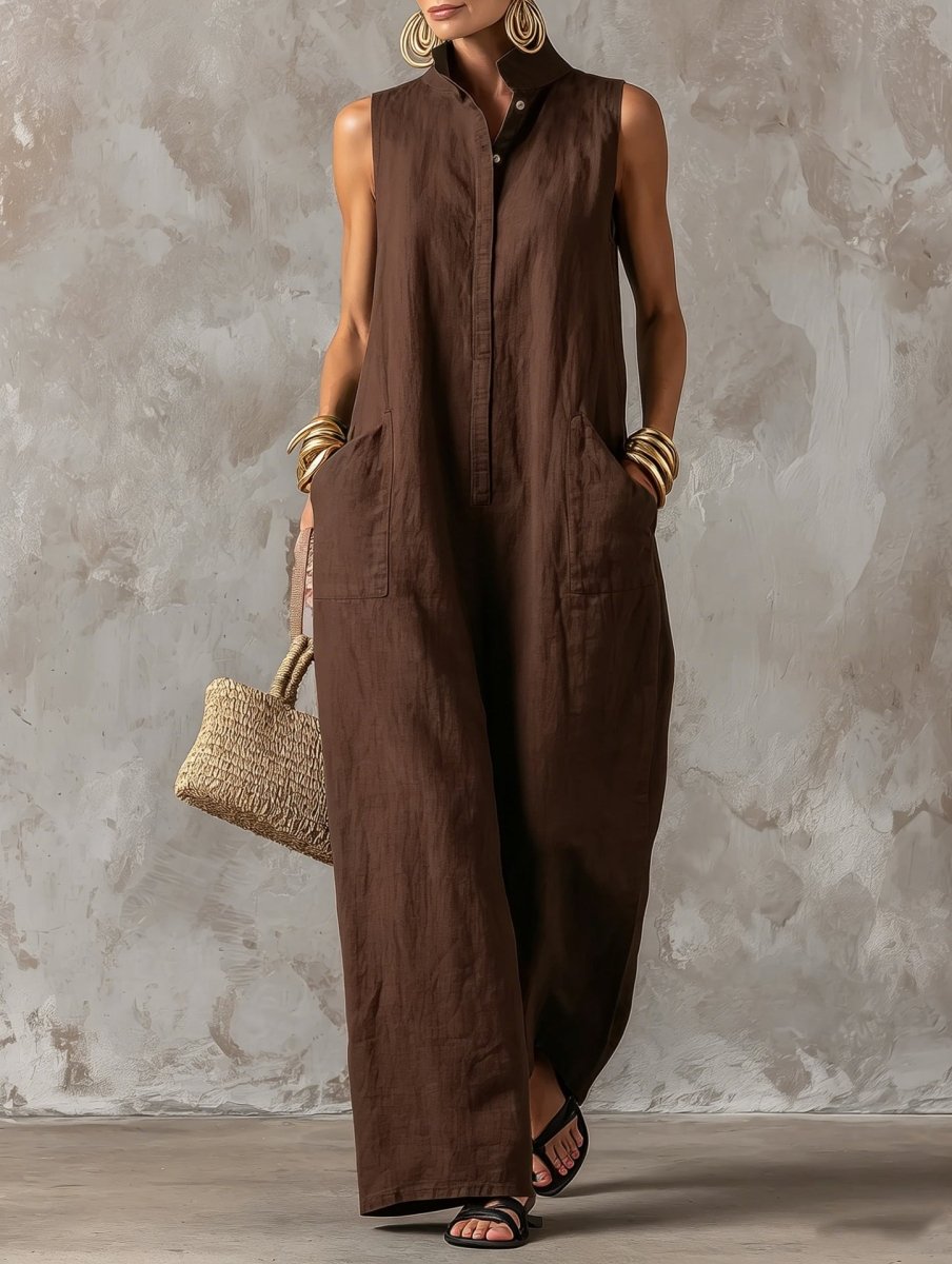 Lorena | Vestido Maxi Lino Costa