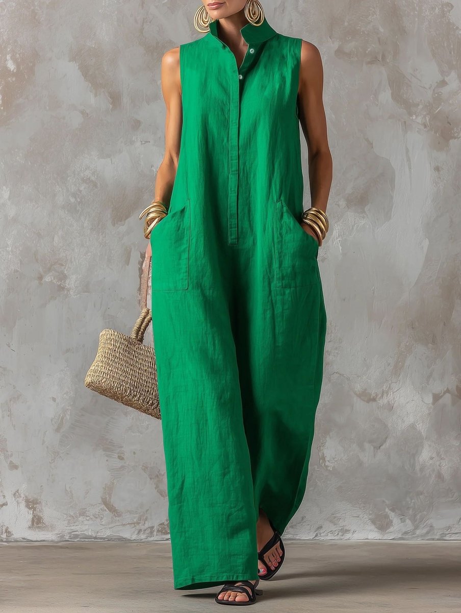 Lorena | Vestido Maxi Lino Costa