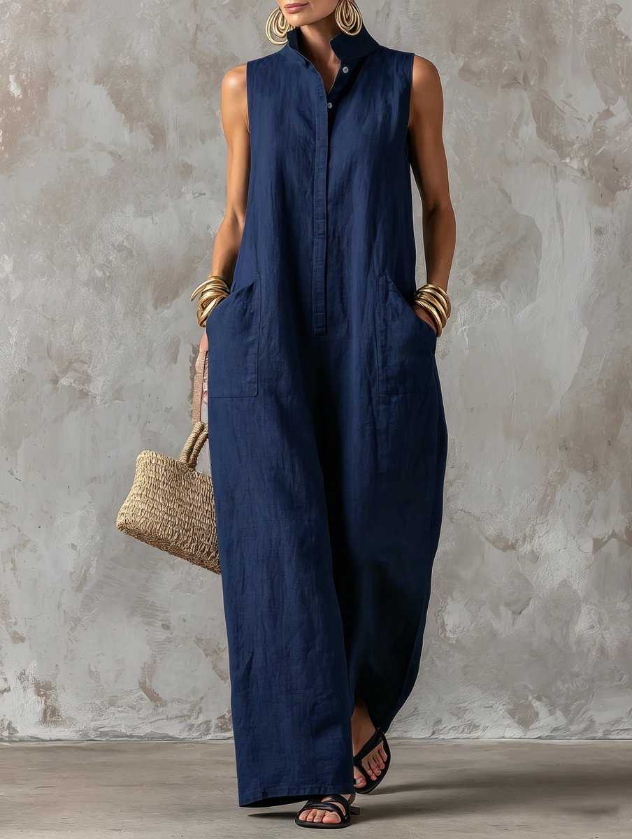Lorena | Vestido Maxi Lino Costa